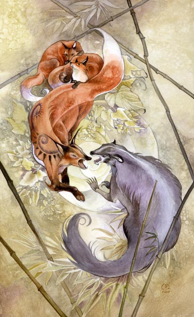 Seven of Wands - Shadowscapes Tarot 