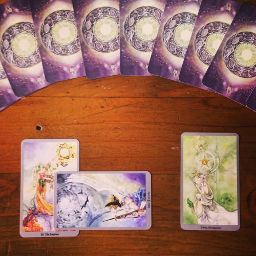 The Empress, The Nine of Swords, & The Three of Pentacles - Shadowscapes Tarot 