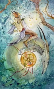 Knight of Pentacles - Shadowscapes Tarot 