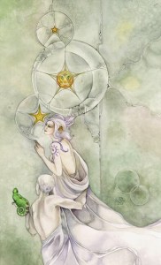 Three of Pentacles- Shadowscapes Tarot 