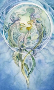 The Three of Cups - Shadowscapes Tarot 