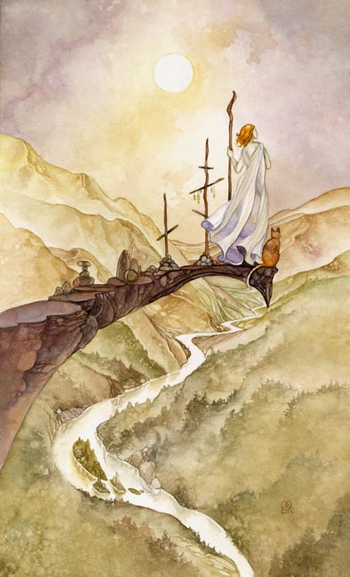 Three of Wands - Shadowscapes Tarot 