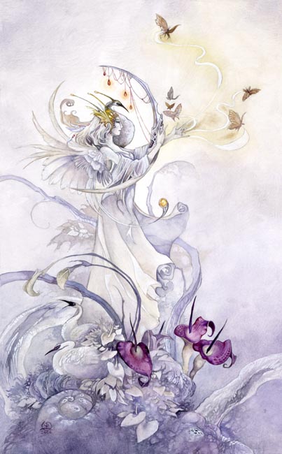 Queen of Swords - Shadowscapes Tarot 
