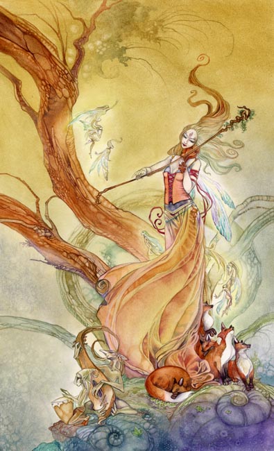 Page of Wands - Shadowscapes Tarot 