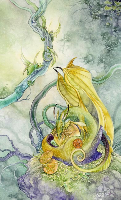 Four of Pentacles - Shadowscapes Tarot 