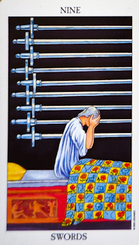 Nine of Swords - Radiant Rider Waite Smith Tarot
